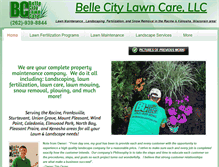 Tablet Screenshot of bellecitylawncare.com